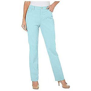 Gloria Vanderbilt Amanda Tapered Jean, Aqua Sky